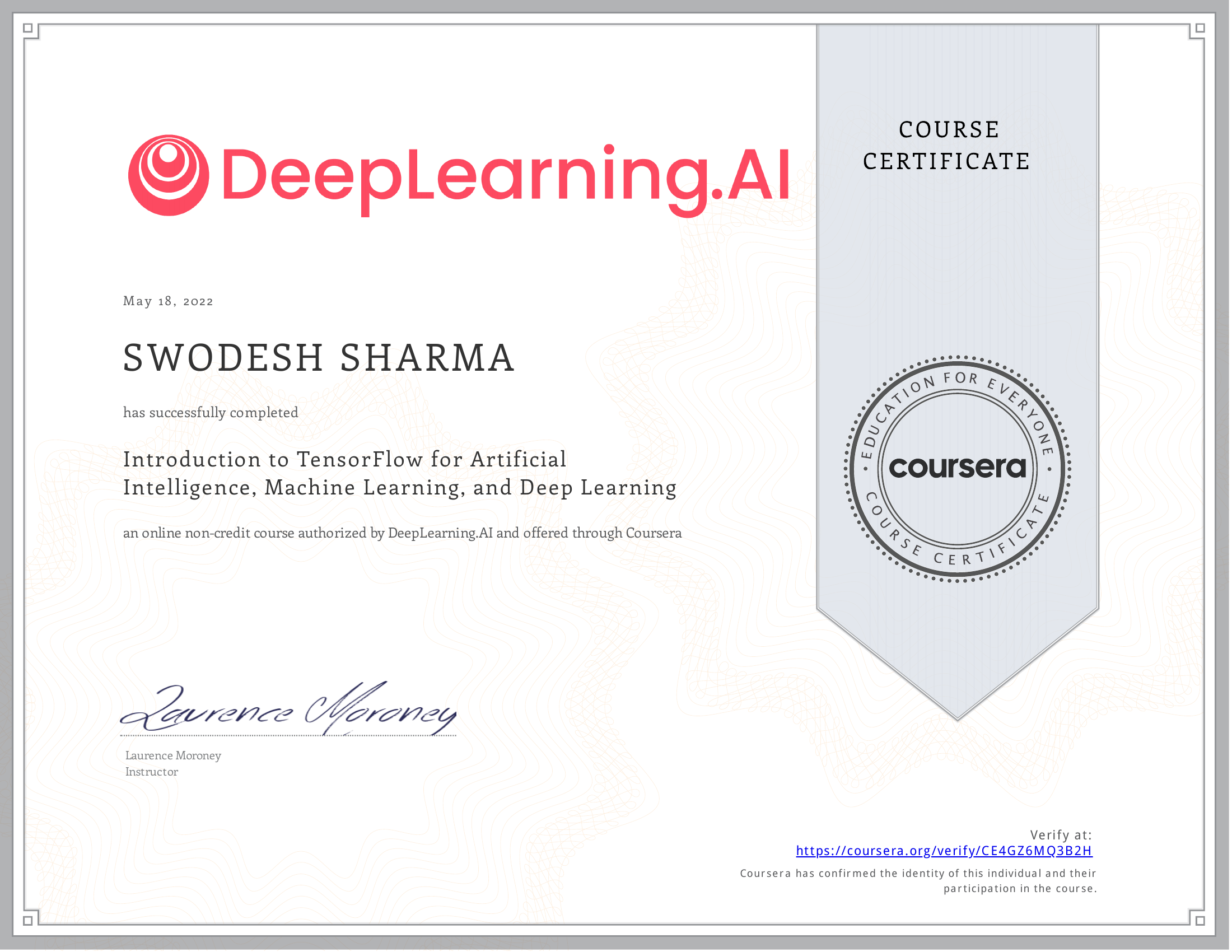Introduction to TensorFlow for Artificial Intelligence, Machine Learning, and Deep Learning