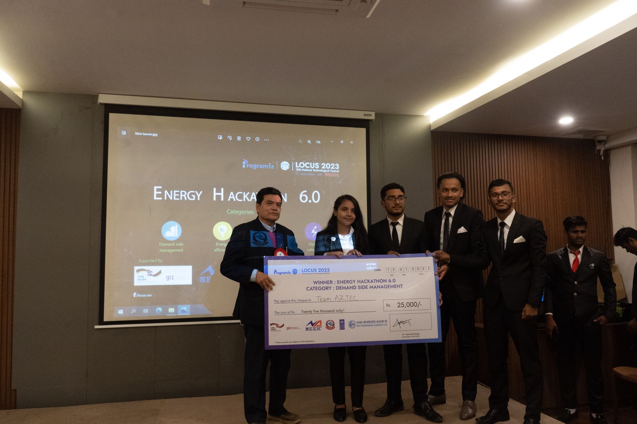 Energy Hackathon Winning Moment
